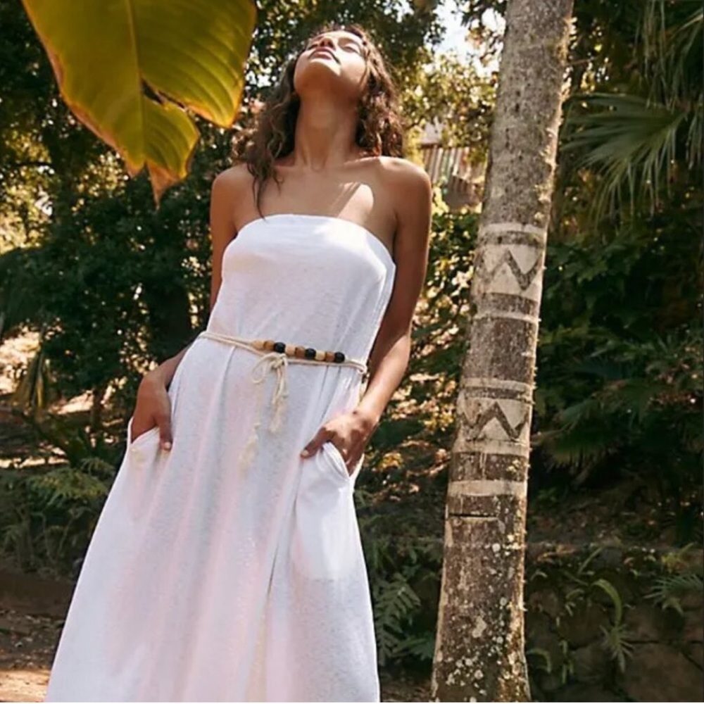 NWT Free People Beach Payton Strapless Midi Dresss